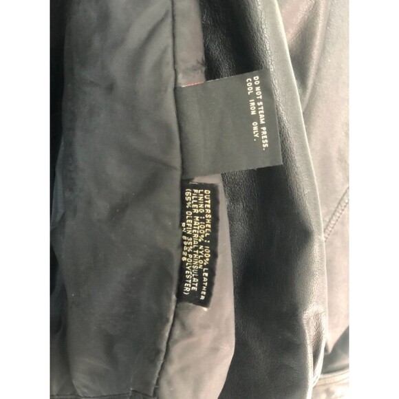 WILSONS LEATHER Vintage 80s Cropped Motorcycle Jacket Thinsulate Moto S - Picture 6 of 7